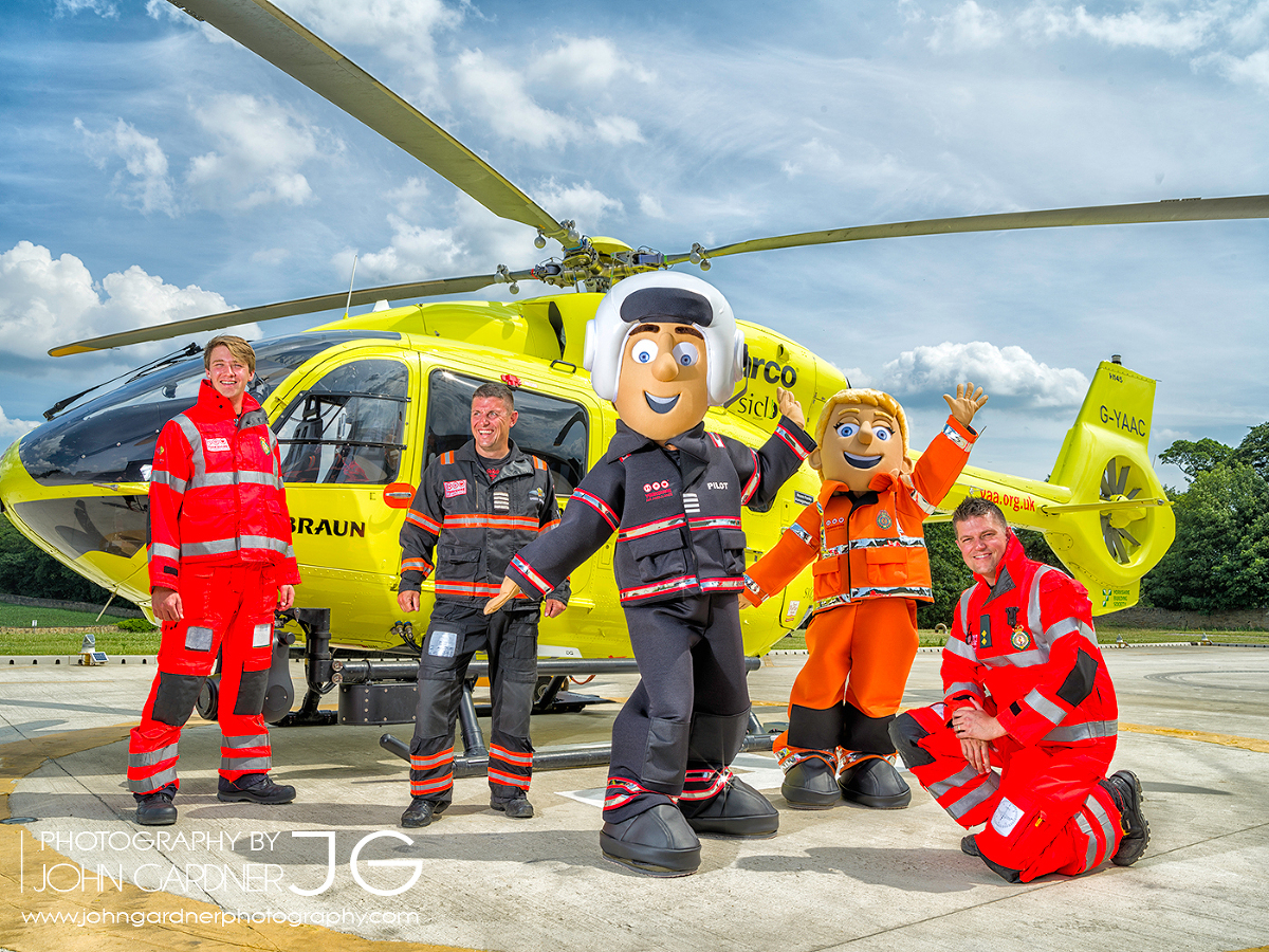 Yorkshire Air Ambulance mascots