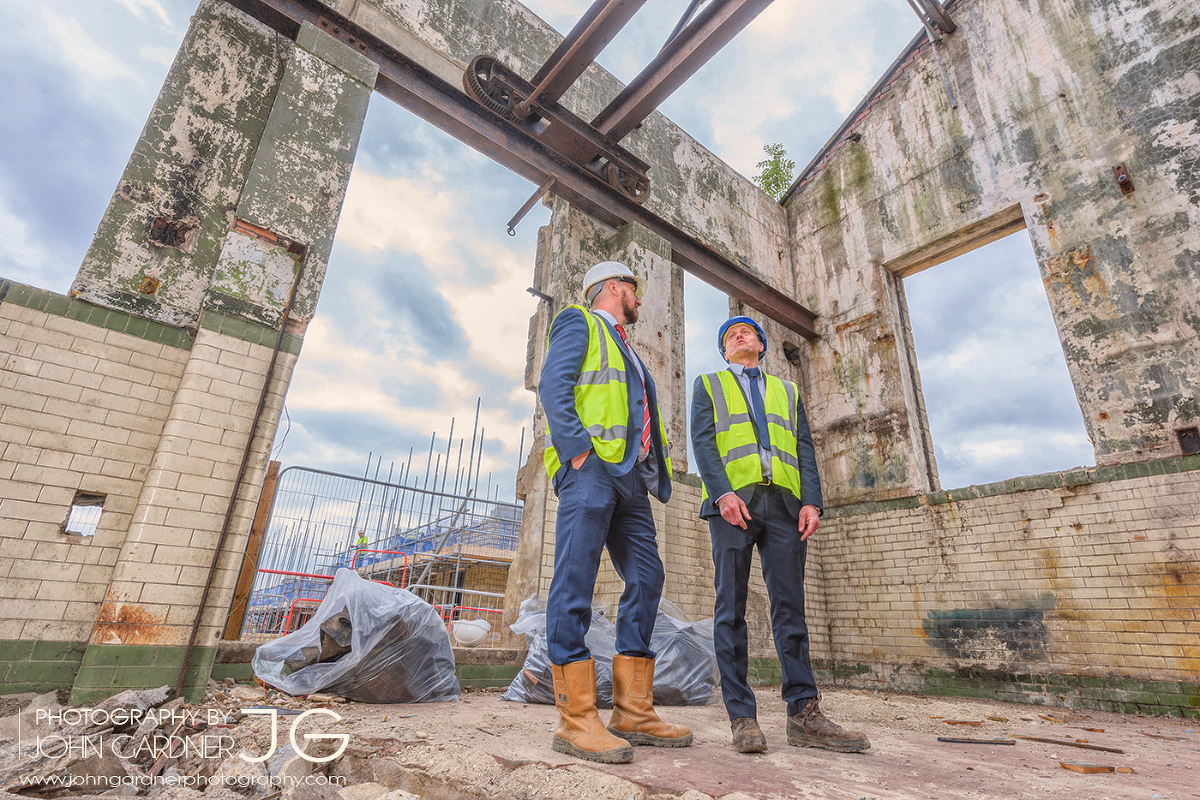 Wakefield commercial photographer on location with Redrow Homes