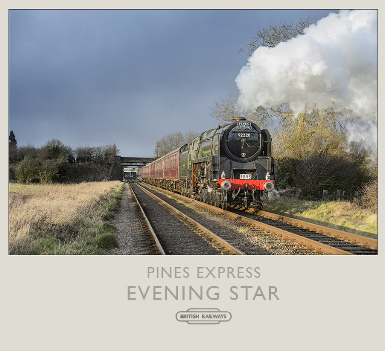 steam train photographs: Evening Star