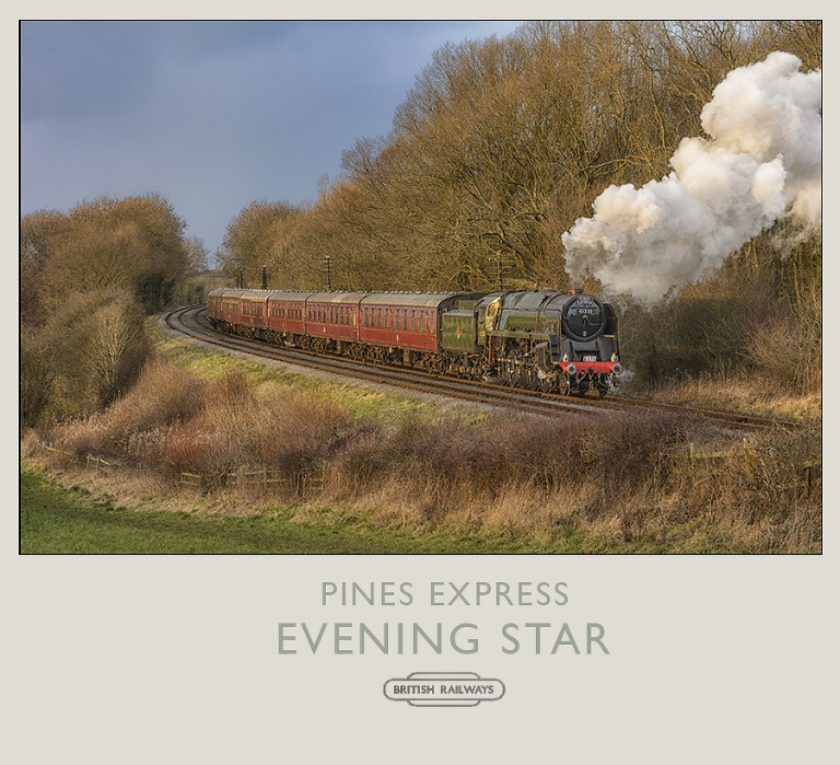 steam train photographs: Evening Star
