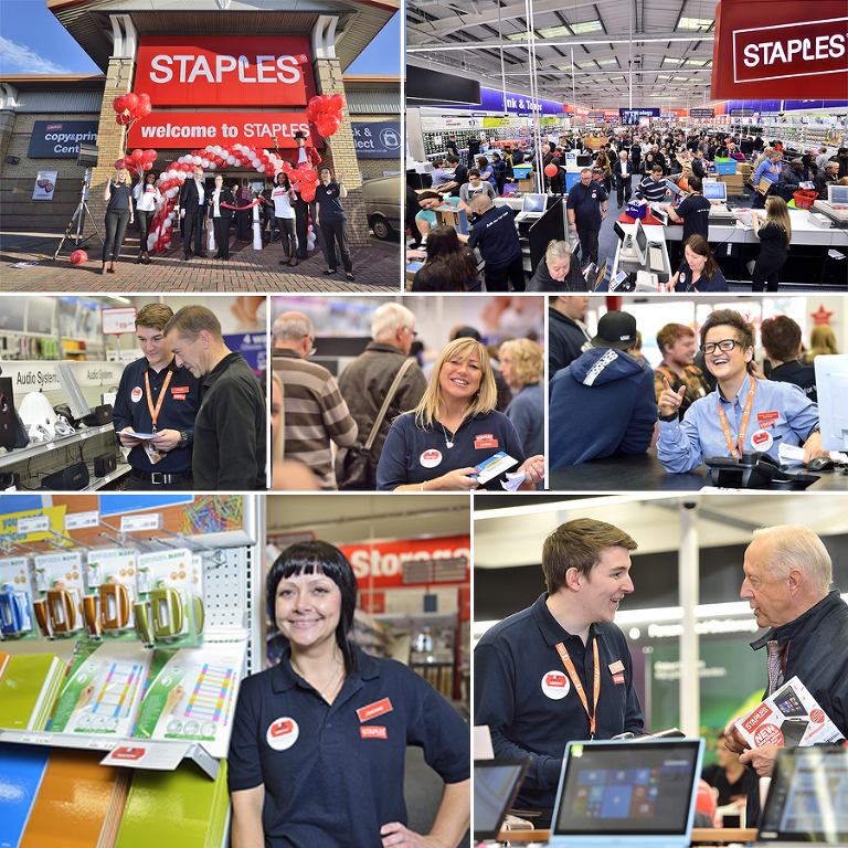 Staples store lunch by Wakefield commercial photographer