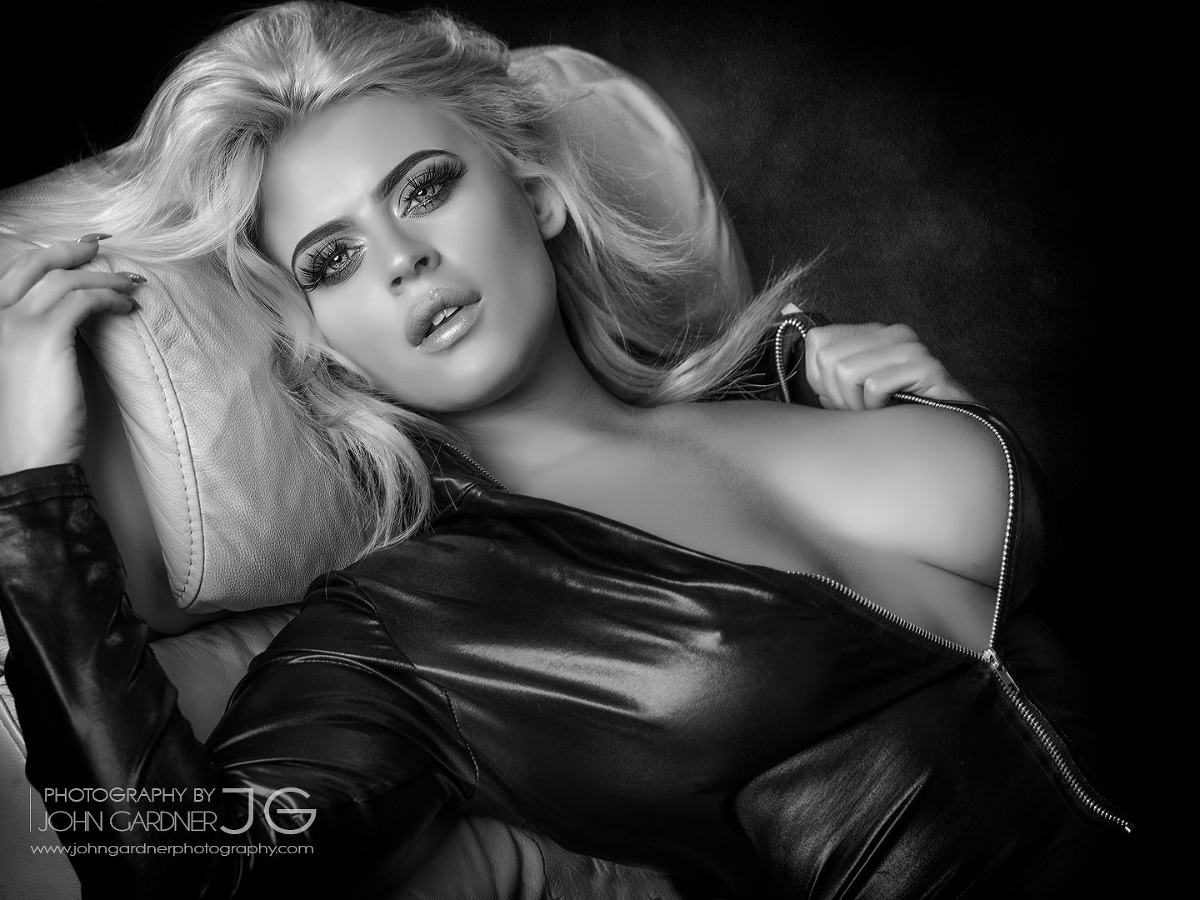 high end beauty shoot b&w erotic image