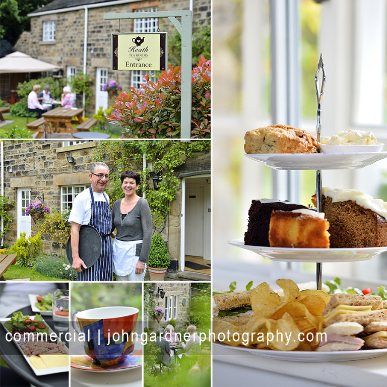 Heath Tea rooms photographed by Wakefield commercial photographer John Gardner
