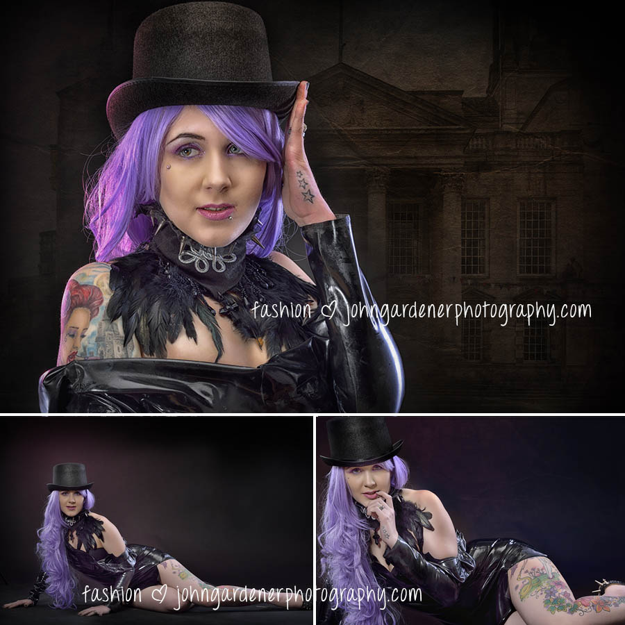 Wakefield fashion photographer latex shoot