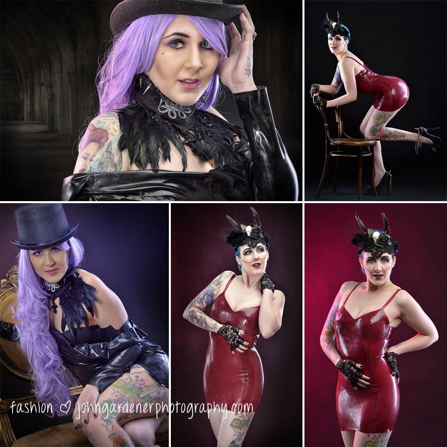 Wakefield fashion photographer latex shoot