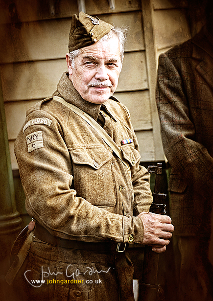 Soldier at Pickering war weekend Soldier at Pickering war weekend