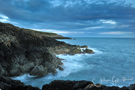 dusk over the coast of Portpatrick