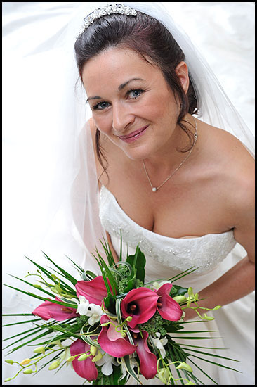 bridal portrait by west Yorkshire wedding photographer John gardner