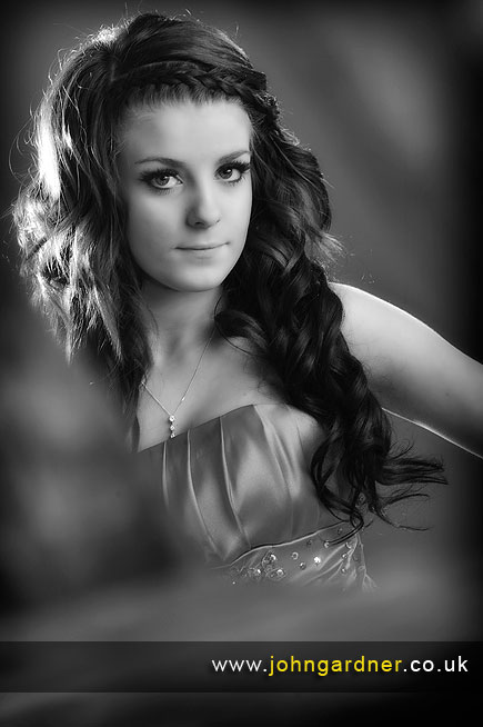 Wakefield studio photographer prom dress shoot